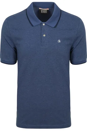 Scotch&Soda Scotch And Soda Melange Polo Donkerblauw