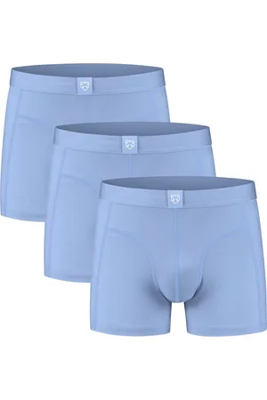 A-dam Solid - Boxershort - Biologisch Katoen - Onderbroek - Ondergoed - Heren - Volwassenen - Blauw - M