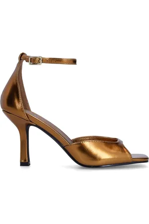 Sacha Dames - Gouden sandalen met hak