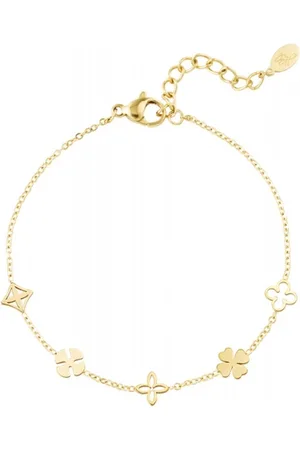 LMPiercings NL Armband met 5 bedeltjes goud