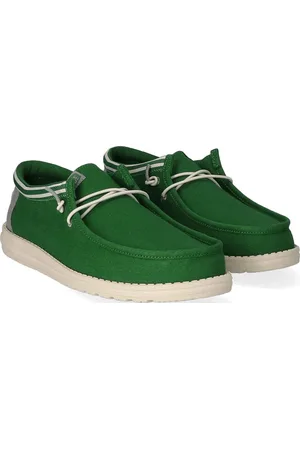 Hey dude Wally Letterman Heren Instappers Green/White
