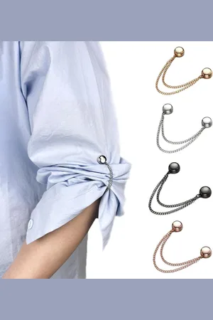 Merkloos Titel: 4 stuks Multifunctionele Magnetische Kleding-Clips - Hijab Magnet Broche en Kleding Fixer - Stijlvolle Cardigan Clip voor Dames en Meisjes