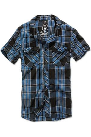 Brandit Roadstar indigo checked Overhemd - XL