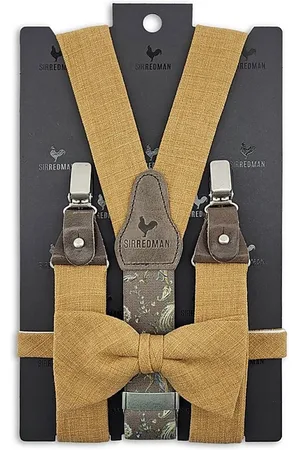 Sir Redman Bretels met strik - bretels combi pack Jardin Chic Ochre