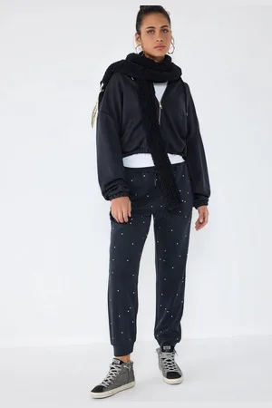 No Matter What Apparel Pantalon de survêtement à poignets élastiques cloutés