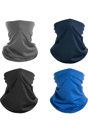 Merkloos Ice Silk Sjaal cold Feeling Bandana - Multifunctionele effen kleur bandana voor outdoorsport (4 stuks)