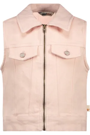 Moodstreet VALERY pink denim gilet -