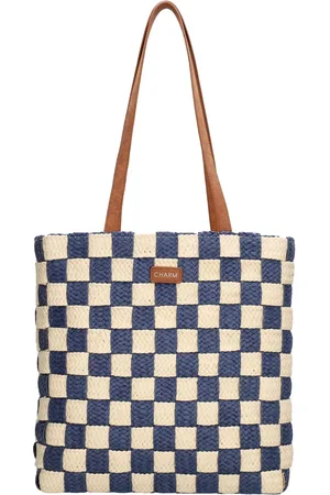 Charm London Cornwall Shopper - Riet - Ritssluiting - Ritsvak - Tote Bag