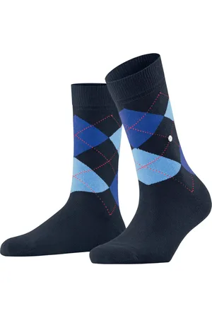 Burlington Queen one-size duurzaam biologisch katoen sokken dames blauw
