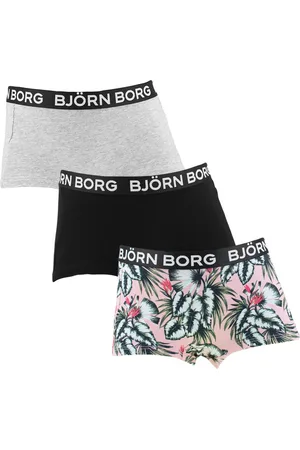 Björn Borg Meisjes cotton stretch 3P mini boxershorts basic leafs