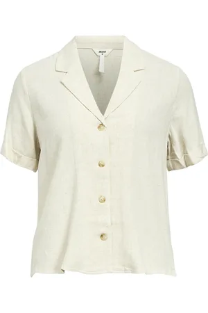 Object Object Blouse Objsanne S/s Re Shirt Noos 23045709 Sandshell Dames