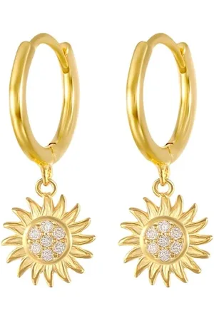 Dottilove Zon Oorbellen Set - 18K Vergulde Zon Oorbellen