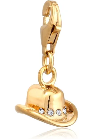 Elli Dames Bedel Bedel met Steen Vrouwen Cowboyhoed Glazen Kristallen Xilion Geslepen Wit 925 Sterling Zilver