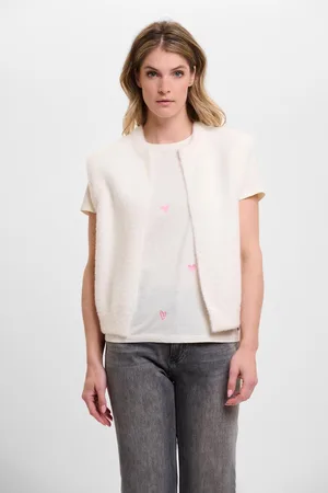 Rino & Pelle Rino&Pelle dames gilet - Elona waistcoat - wit