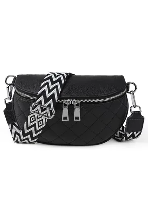 TAN.TOMI Dames Schoudertas – Trendy Leren Crossbody Tas – Kleine Damestas met Ritssluiting & Verstelbare Bag Strap – met Goudkleurige Hardware