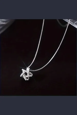 Zilver 925 Sterling en Vijfpuntige Ster Hanger – Stijlvol & Elegant Sieraad