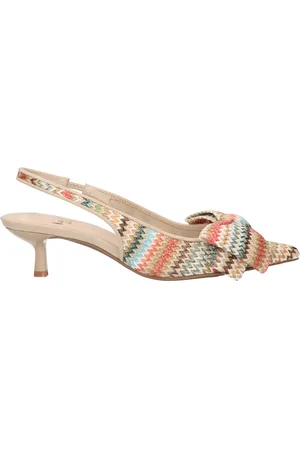 La Strada Slingback raffia met strik dames - maat 38