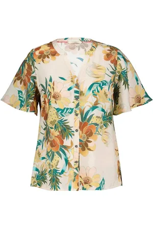 DIDI Dames Blouse Manna Offwhite Rising sun print maat 34