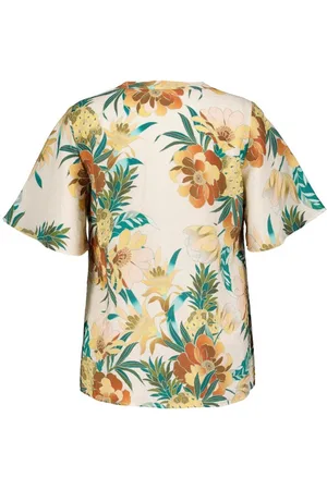 DIDI Dames Blouse Manna Offwhite Rising sun print maat 38