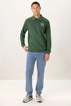 Sissy-Boy Donkergroene polo sweater