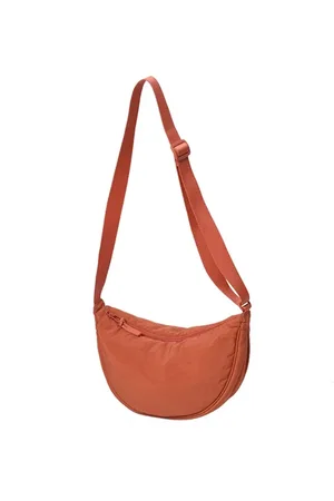 Bag Base Crossbody bag - - orange - populaire crossbodybag - Rivers-sieraden - thailand - tas - dames - heren - unisex - koningsdag - staptasje - crossbodybags - festival - handtas - crossbodytas - Crossbody Bag voor dames en heren - halve maan tas