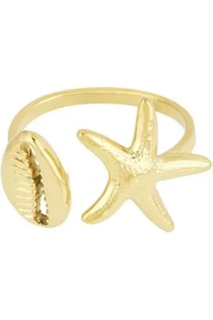 Yehwang Ring - - Verstelbaar - Schelp - Zeester - Statement ring - Stainless Steel sieraden