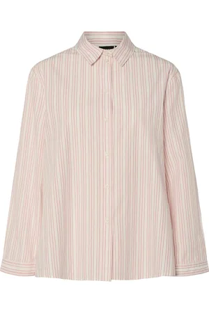 Pieces® Blouse Pcsulle Ls Shirt Wvn 17156227 Cloud Dancer/pink Lemonade Dames
