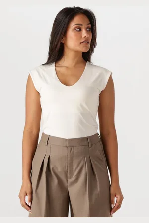 Rosemunde Billie Capsleeve V-neck Tops & T-shirts Dames -