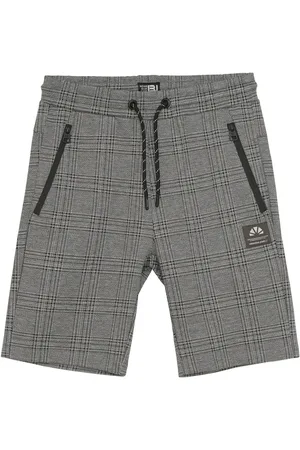 Indian Blue Jeans Zomer sweat short jongens - grijs - geruit