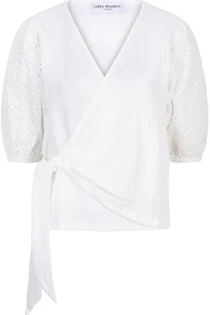 lofty manner T-shirt Top Nicola Qc08 100 White Dames