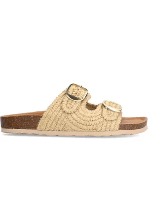 Manfield Dames - raffia slippers