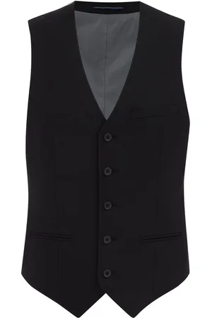 WE Fashion Heren premium gilet van wolmix
