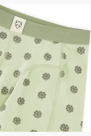 A-dam Lucky - Boxershort - Biologisch Katoen - Onderbroek - Ondergoed - Heren - Volwassenen - Groen - L