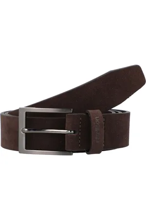 Strellson Riem leer - Jongens - 115 cm - dark brown