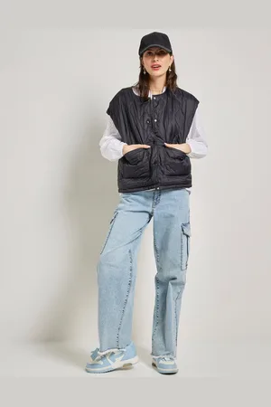 terStal TerStal - Dames / Volwassenen Oversized Doorgestikt Gilet - XL