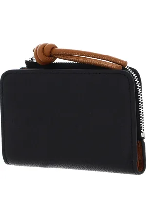 Coccinelle Leren Portemonnee Myrtha Maxi Log Wallet Zwart