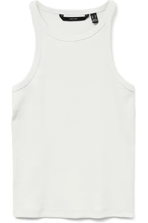 VERO MODA Top Vmchloe Short Tank Top Ga Jrs Noos 10306896 Snow White Dames
