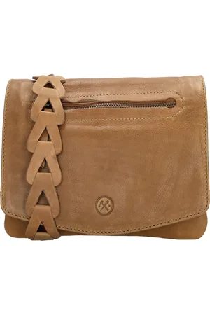 Hide & Stitches Daydreamer Crossbody Schoudertasje - Trendy Schouderband - Overslag - - 100% Leer