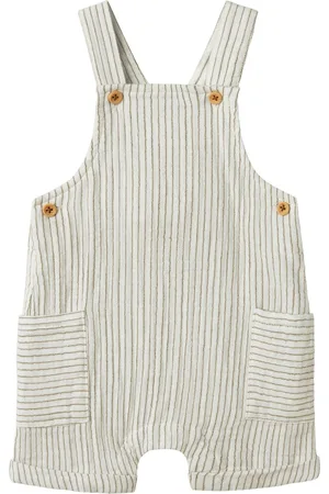 NAME IT Baby jongens salopette FEDANNE Cloud Dancer ELMWOOD Relaxed Fit