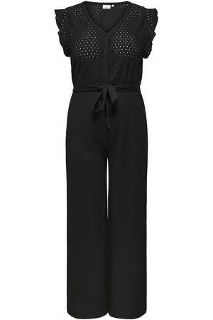 ONLY CARELISA S/L V-NECK JUMPSUIT JRS Dames Jumpsuit - Black