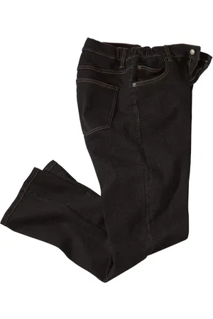 Atlas For Men Zwarte regular stretch jeans - Heren - Verkrijgbaar in grote maten - W28