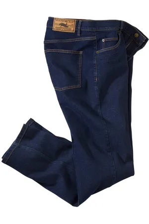 Atlas For Men Donkerblauwe regular stretch jeans - Heren - Verkrijgbaar in grote maten - W34