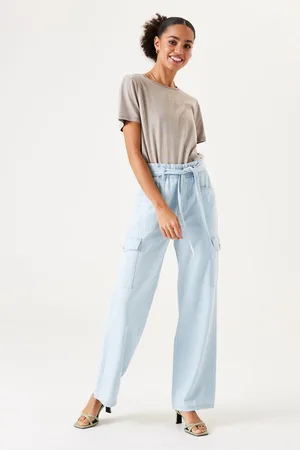 Garcia GE40406 Dames Wide Fit Jeans Blauw