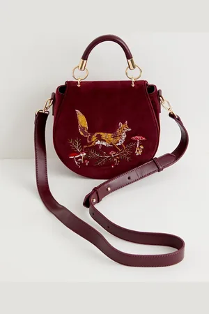 Fable England - Handtas - Tas - - One size - Fox & Mushroom Embroidered