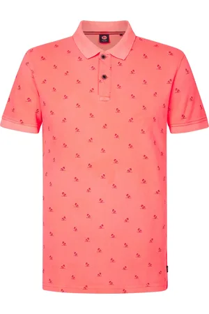 Petrol Industries Heren All-over Print Polo Breeze - Roze