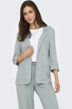 ONLY Blazer Onlsiesta 3/4 Open Lin Bl Blaze Tlr 15322274 Abyss Dames