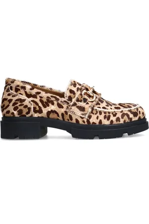 Manfield Dames - Leopard loafers