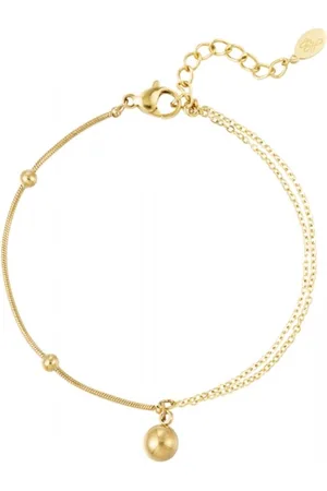 LMPiercings NL Armbandje met balletjes design - goud