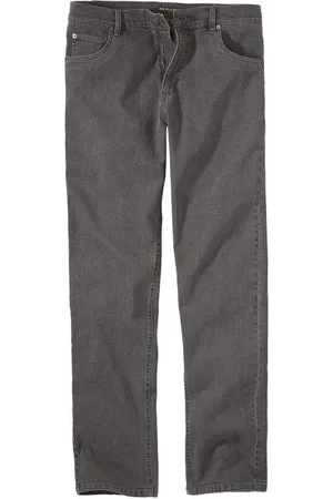 Atlas For Men Grijze regular stretch jeans - Heren - Verkrijgbaar in grote maten - W46
