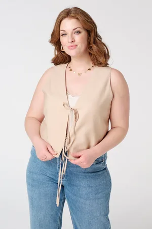 MS Mode Gilet Gilet met striksluiting